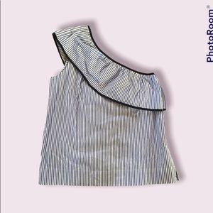 J. Crew one shoulder blouse